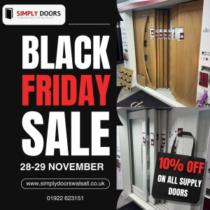 Black Friday Event – 10% off at Simply Doors, Walsall