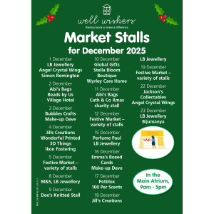 Well Wishers Market Stalls for December 2025 in Walsall