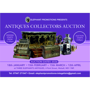 3 Elephants Antiques Collectors Auction in Walsall