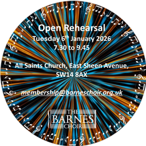 The Barnes Choir Open Rehearsal.  