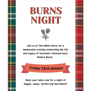 The White Horse Old, Burns Night