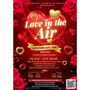 Love in the Air – A Luxury Valentine’s Experience in Wolverhampton