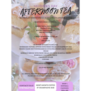 Mother’s Day Afternoon Tea at Mim's Mom's in Cannock 💐✨