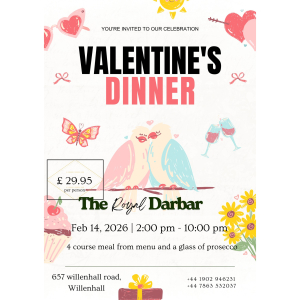 Valentine’s Dinner at The Royal Darbar 🕯️🍽️