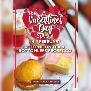 Afternoon Tea & Bottomless Prosecco on a Steam Train