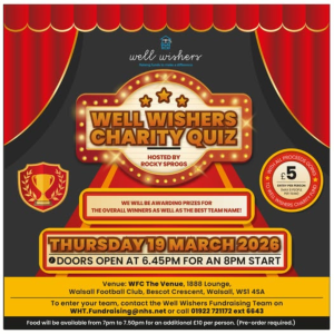 Well Wishers Charity Quiz hosted by Rocky Sprogs
