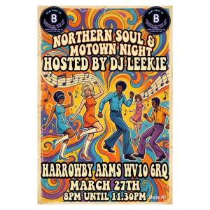 🎶 Beat Drop UK - Northern Soul and Motown Night 🎶