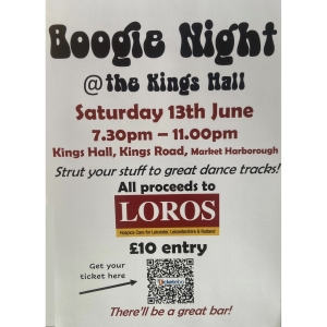 Mrs Fizz's Charity Boogie Night at Kings Hall, Market Harborough