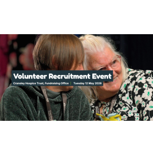 Become a volunteer for Cransley in 2026!