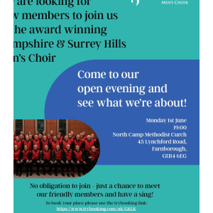 Hampshire & Surrey Hills Men's Choir Open Evening