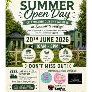 🌞🎉 SUMMER OPEN DAY at Buzzards Valley! 🎉🌞