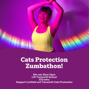 Cats Protection Zumbathon with Zumba with H! 🕺 ✨ 💜 🐱