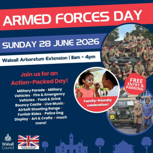 🇬🇧🎖️ ARMED FORCES DAY 2026 – WALSALL ARBORETUM 🎖️🇬🇧