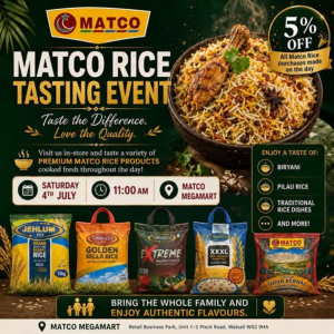 🍚 Discover Your New Favourite Rice at the Matco Rice Tasting Event! 🎉