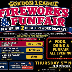 GORDON LEAGUE FIREWORKS | GLOUCESTER'S BIGGEST & BEST 2026