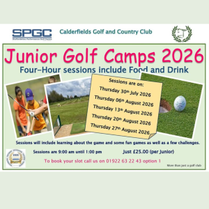 Junior Golf Camps 2026 – Fun Summer Holiday Activities for Kids in Walsall