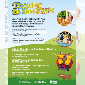 Family Theatre at Elizabeth Park this Summer!