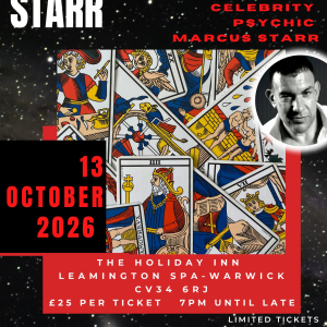 Paranormal & Psychic Event with Celebrity Psychic Marcus Starr @ Holiday Inn Leamington Spa