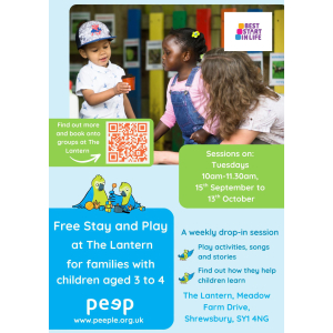 Free Stay and Play Sessions at The Lantern, Shrewsbury