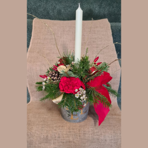 🎄🕯️ Christmas Candle Arrangment Workshop with Floral Jazz 🕯️🎄