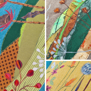 'Landscape’ Applique Freehand Machine Embroidery Workshop