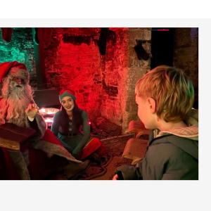 Father Christmas in the Tudor House At Lamport Hall
