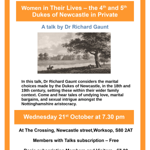 Women in their Private Lives; The 4th and 5th Dukes of Newcastle in Private
