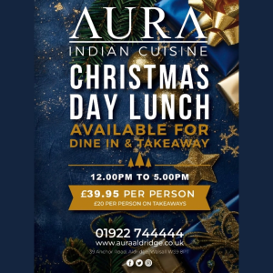 Christmas Day Lunch at Aura Indian Cuisine! 🎅✨