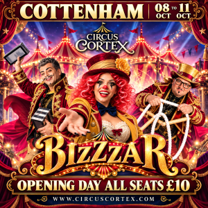 Circus Cortex at Cottenham, Cambridge. 8-11 October 2026