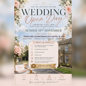 Wedding Open Day at Mercure Dunkenhalgh Hotel & Spa