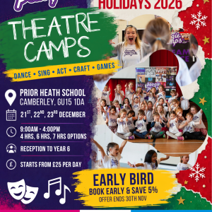 Christmas Holiday Theatre Camps (Ages 4 – 11) Boogie Pumps Camberley