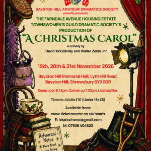 Bayston Hill Amateur Dramatics Society  (BHADS) presents