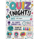 Fun Quiz Night at All Saints Community Hall.