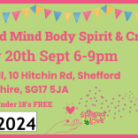 Shefford Mind Body Spirit & Craft Fair, 20th September 2024