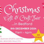 Bedford Christmas Gift & Craft Fair, 8th December 2024