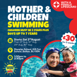 Mother & Children Swimming with Krimmz Youth Club