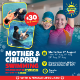 Mother & Children Swimming with Krimmz Youth Club 