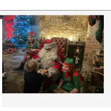 Father Christmas in the Tudor House at Lamport Hall