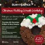 Bury Hospice Christmas Pudding Wreath Workshop