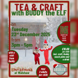 Tea & Craft with Buddy the Elf at Cosalea Walshaw