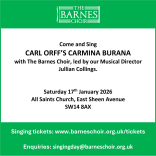 The Barnes Choir Annual Come and Sing 