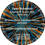 The Barnes Choir Open Rehearsal.  