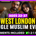 Muslim Marriage Events in WEST LONDON for Ages 22-37