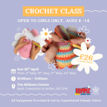 Girls Only Crochet Classes with Krimmz