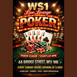 ♠️♥️ POKER SUNDAYS at WS1 Live Lounge! ♣️♦️