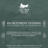 Recruitment Evening at Last Drop Village Hotel