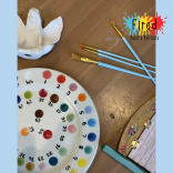 Fired Paint a Pot Cafe Easter Art & Crafts