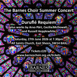 THE BARNES CHOIR SUMMER CONCERT