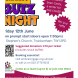 Embracing Age Quiz Night - Friday 12th June