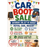 The Royal Oak Pub Naseby  Charity Car Boot Sale